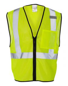 Class 2 Economy Vest with Zippered Front