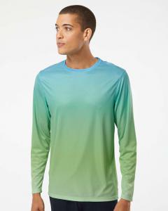 Men's Barbados Performance Pin Dot Long Sleeve T-Shirt