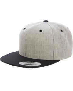 Adult 6-Panel Structured Flat Visor Classic Two-Tone Snapback