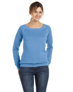 Ladies' Sponge Fleece Wide Neck Sweatshirt