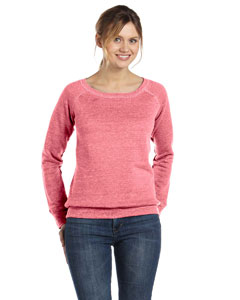 Ladies' Sponge Fleece Wide Neck Sweatshirt