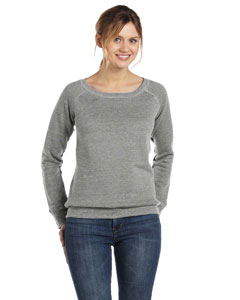 ladies wide neck sweatshirt