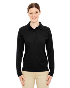 Forest... Pinnacle Ladies Core 365 Performance Long Sleeve Pique Polo Shirt
