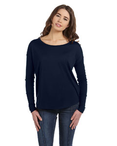 Ladies' Flowy Long-Sleeve T-Shirt with 2x1 Sleeves