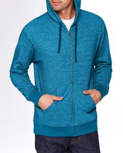 Unisex Denim Fleece Full-Zip Hoodie