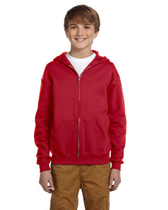 Youth 8 oz., 50/50 NuBlend® Fleece Full-Zip Hood