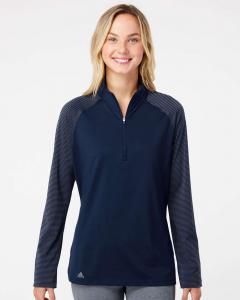 Women's Stripe Block Quarter-Zip Pullover