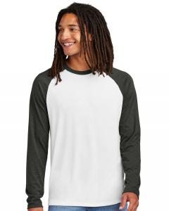 Unisex Tri-Blend Long Sleeve Colorblock Raglan