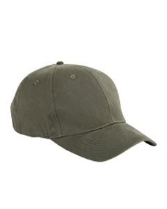 6-Panel Brushed Twill Structured Cap