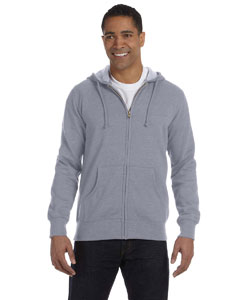 Men's 7 oz. Organic/Recycled Heathered Full-Zip Hood