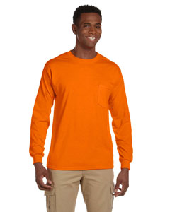 Adult Ultra Cotton® 6 oz. Long-Sleeve Pocket T-Shirt