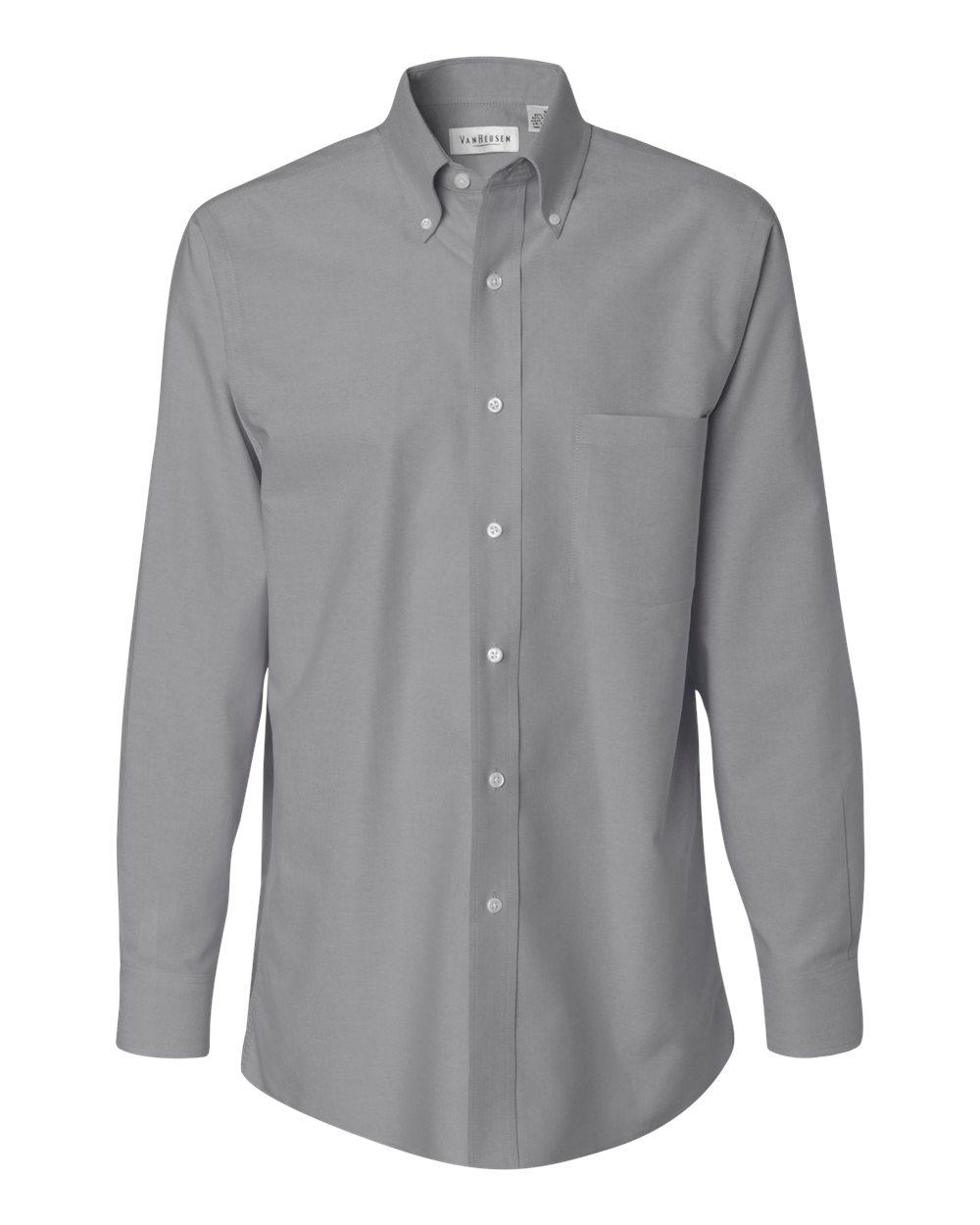 Van Heusen Mens Button Up Long Sleeve Oxford Dress Shirt 13V0040