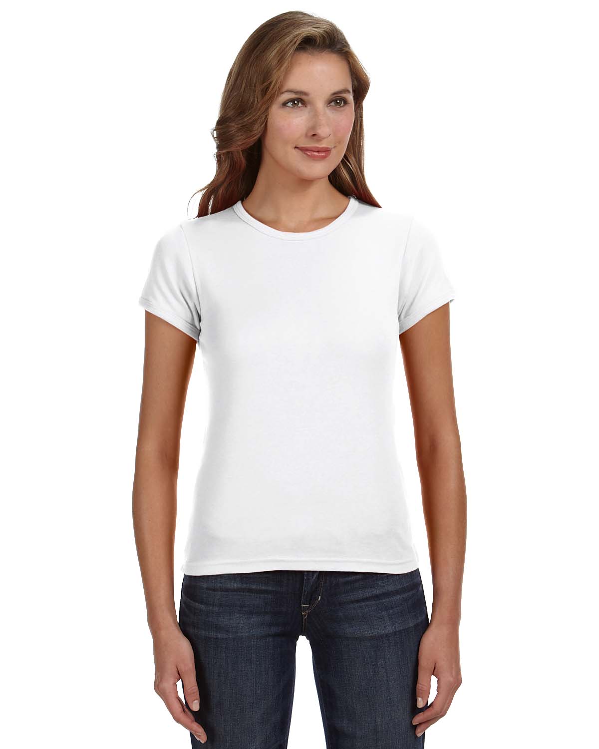 Anvil 1441 Women's 1x1 Rib Scoop Neck T-Shirt - Shirtmax