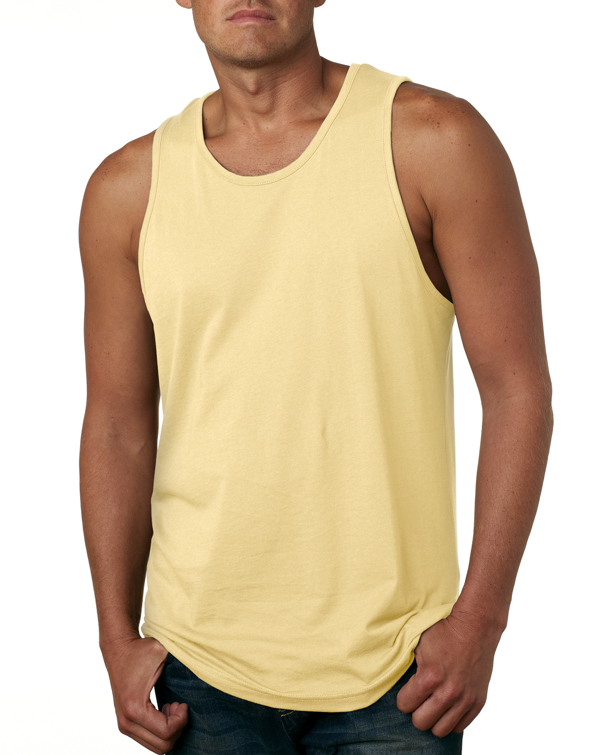 Next Level Mens Jersey Tank Turquoise