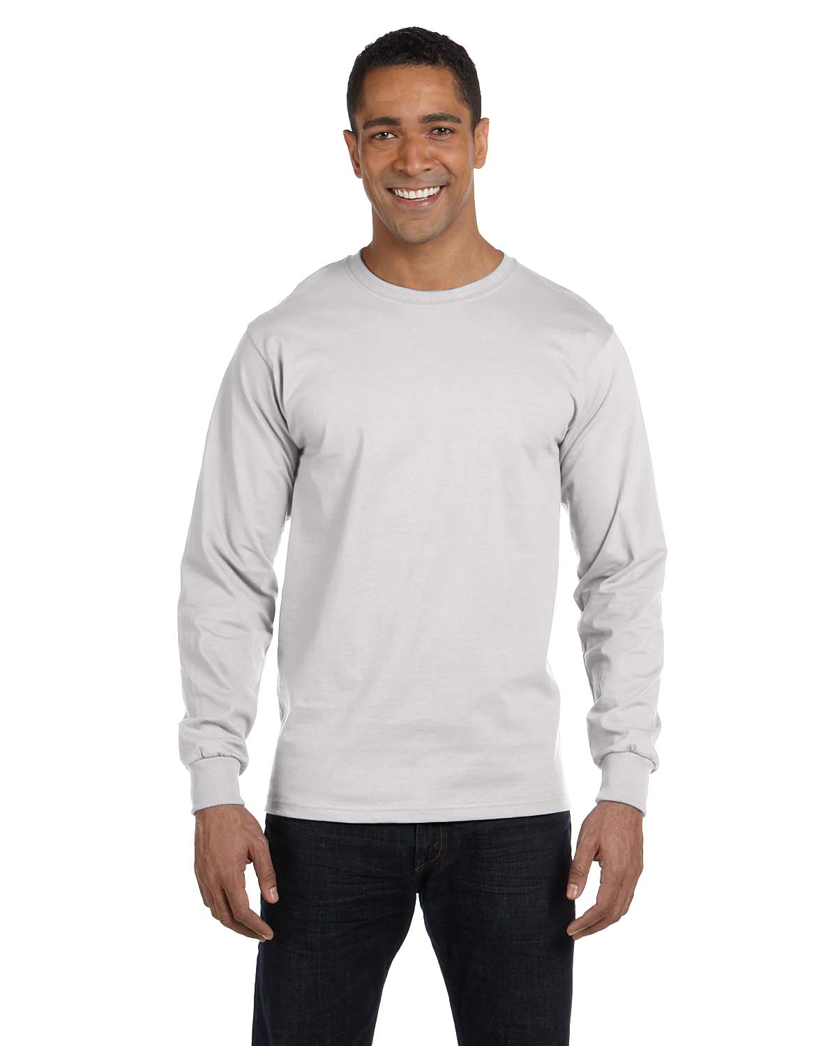 Long Sleeve Beefy-T 100% Ringspun Cotton 5186 T-Shirt S-3XL Hanes Adult 6.1 oz