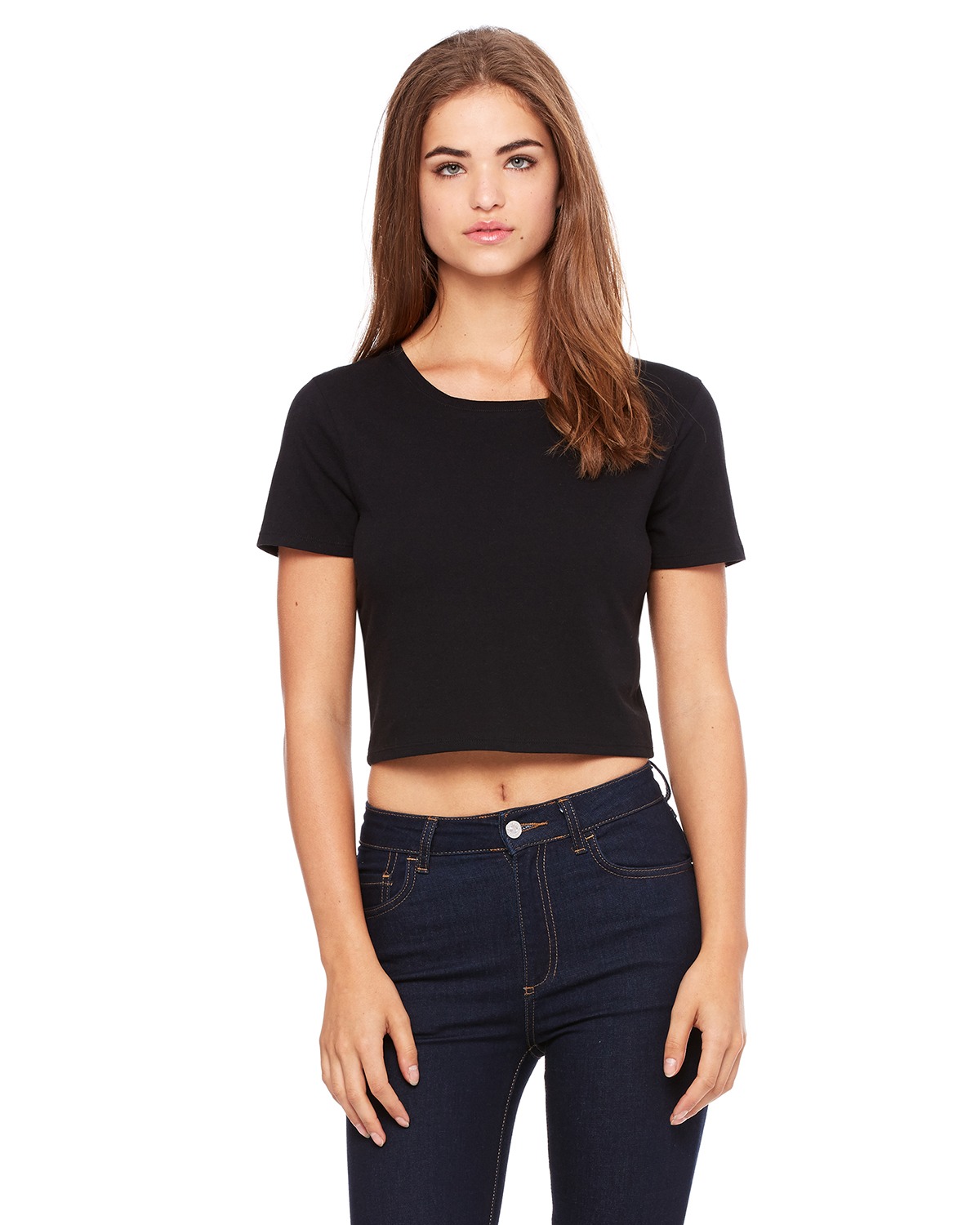 Bella+Canvas 6681 Ladies' Poly-Cotton Crop T-Shirt - Shirtmax