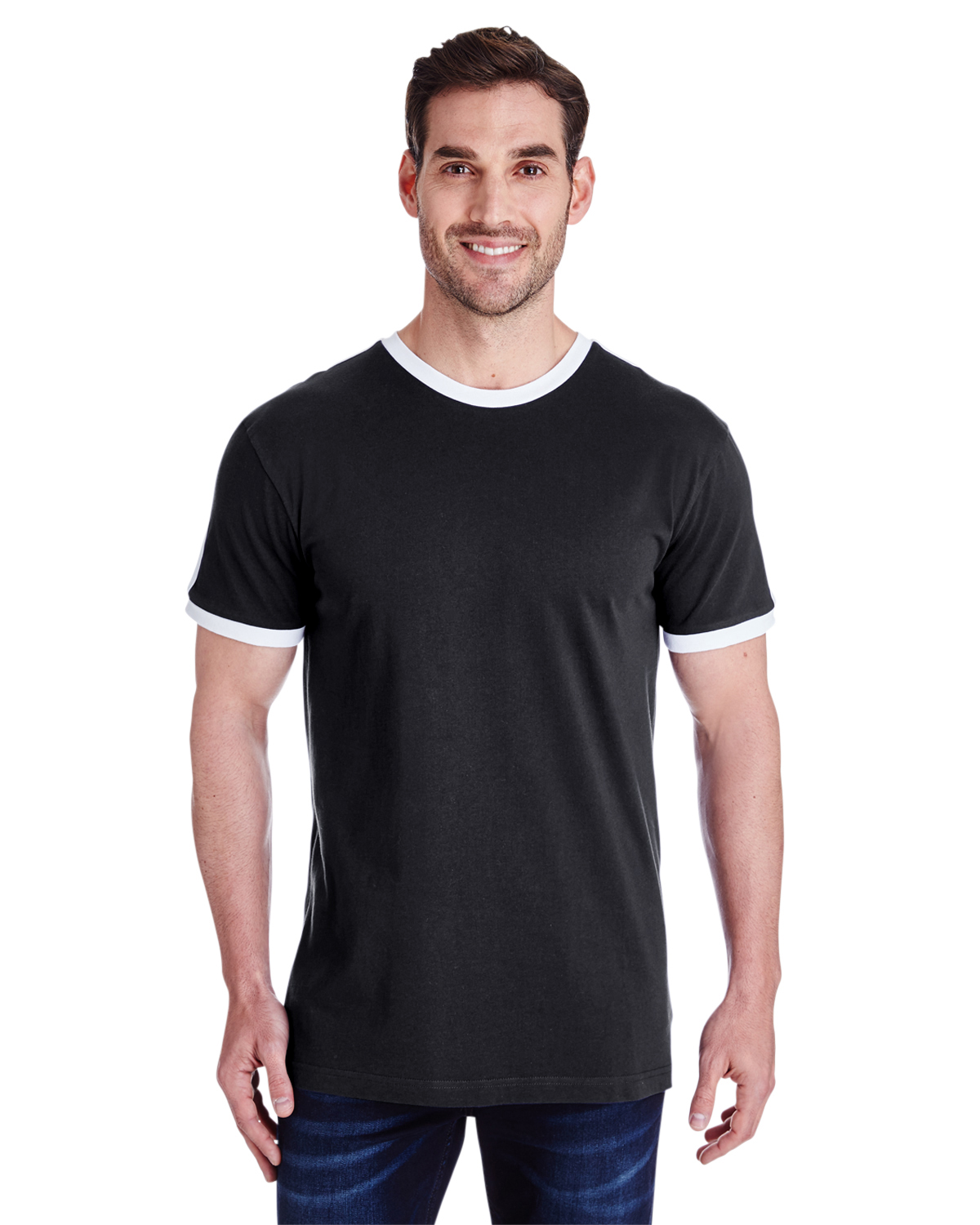 LAT 6932 Men's Soccer Ringer T-Shirt - Shirtmax