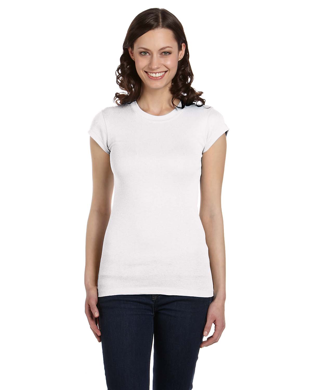 Bella+Canvas 8701 Women's Sheer Mini Rib T-Shirt - Shirtmax