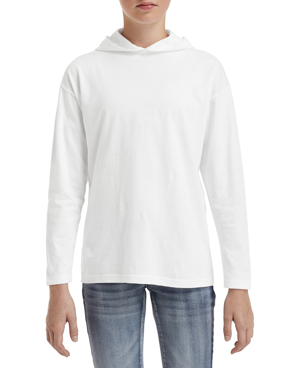 Anvil 987B Youth Long-Sleeve Hooded T-Shirt - Shirtmax