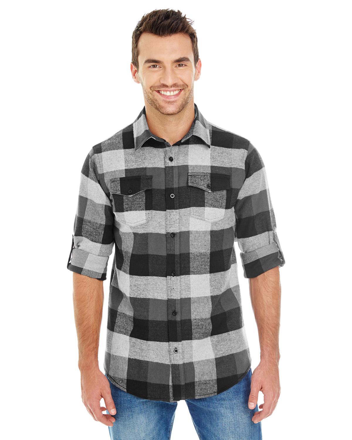 Burnside B8210 Men's Plaid Flannel Shirt - Shirtmax