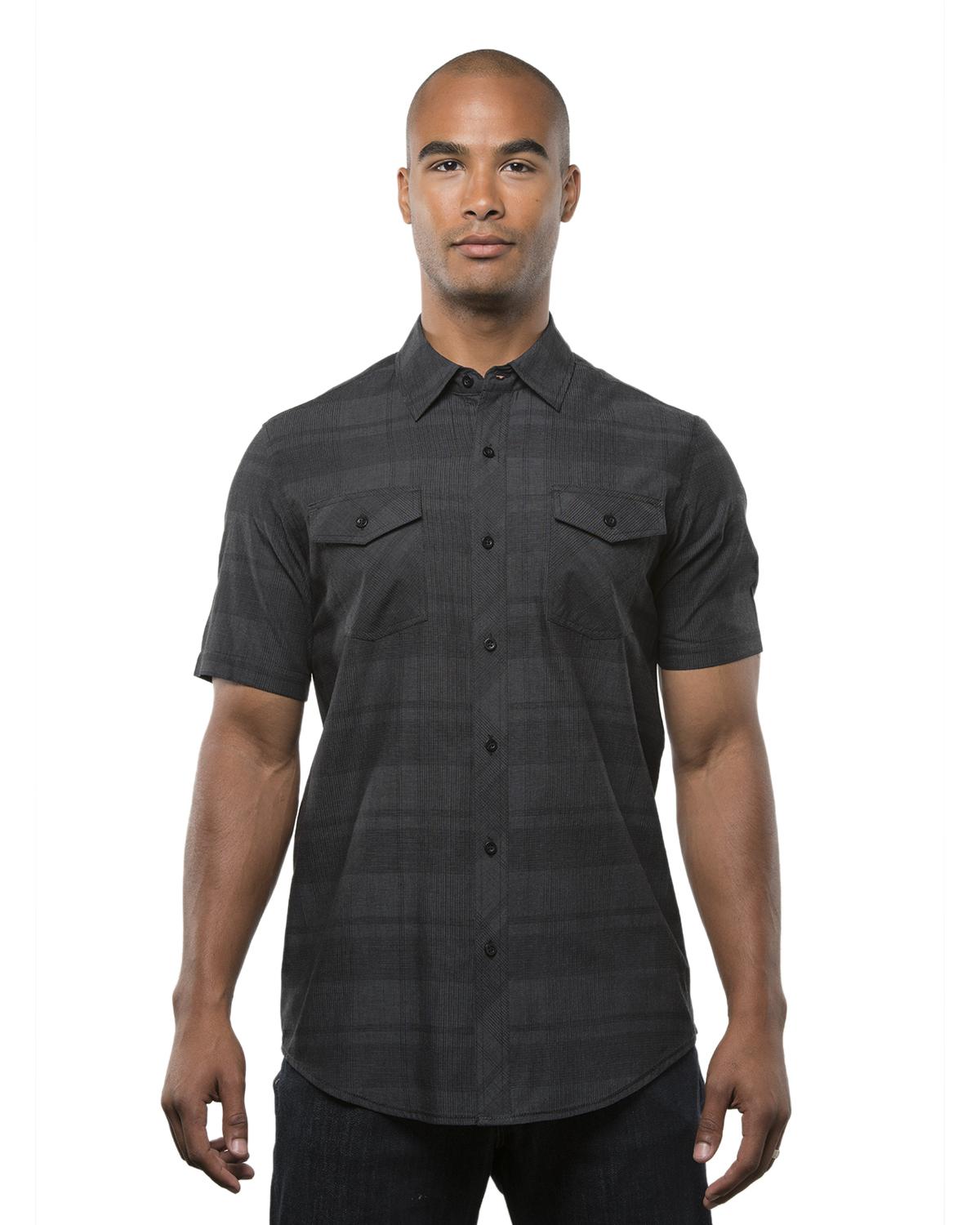 mens woven short sleeve shirts