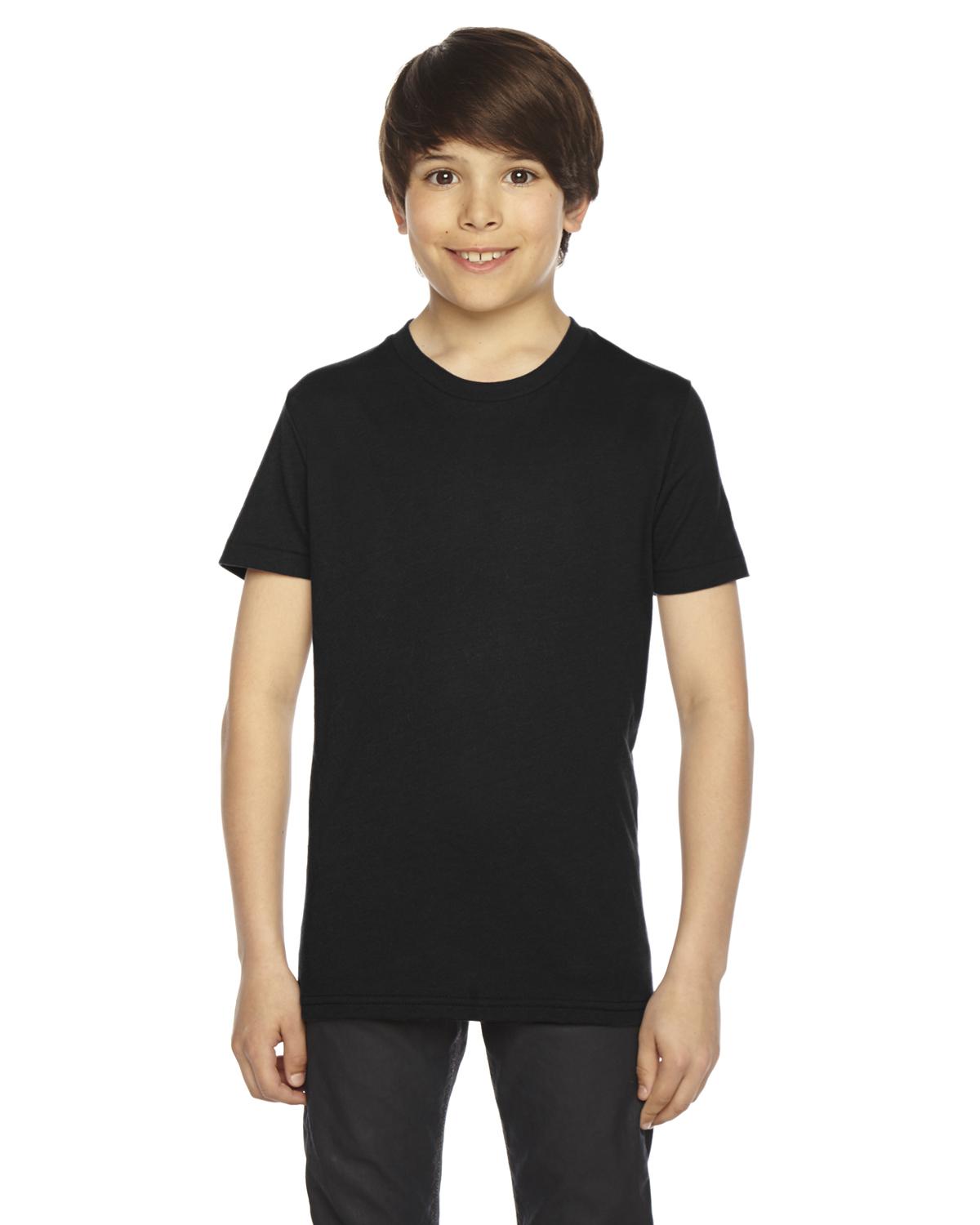 American Apparel BB201W Youth Poly-Cotton Short-Sleeve Crewneck - Shirtmax
