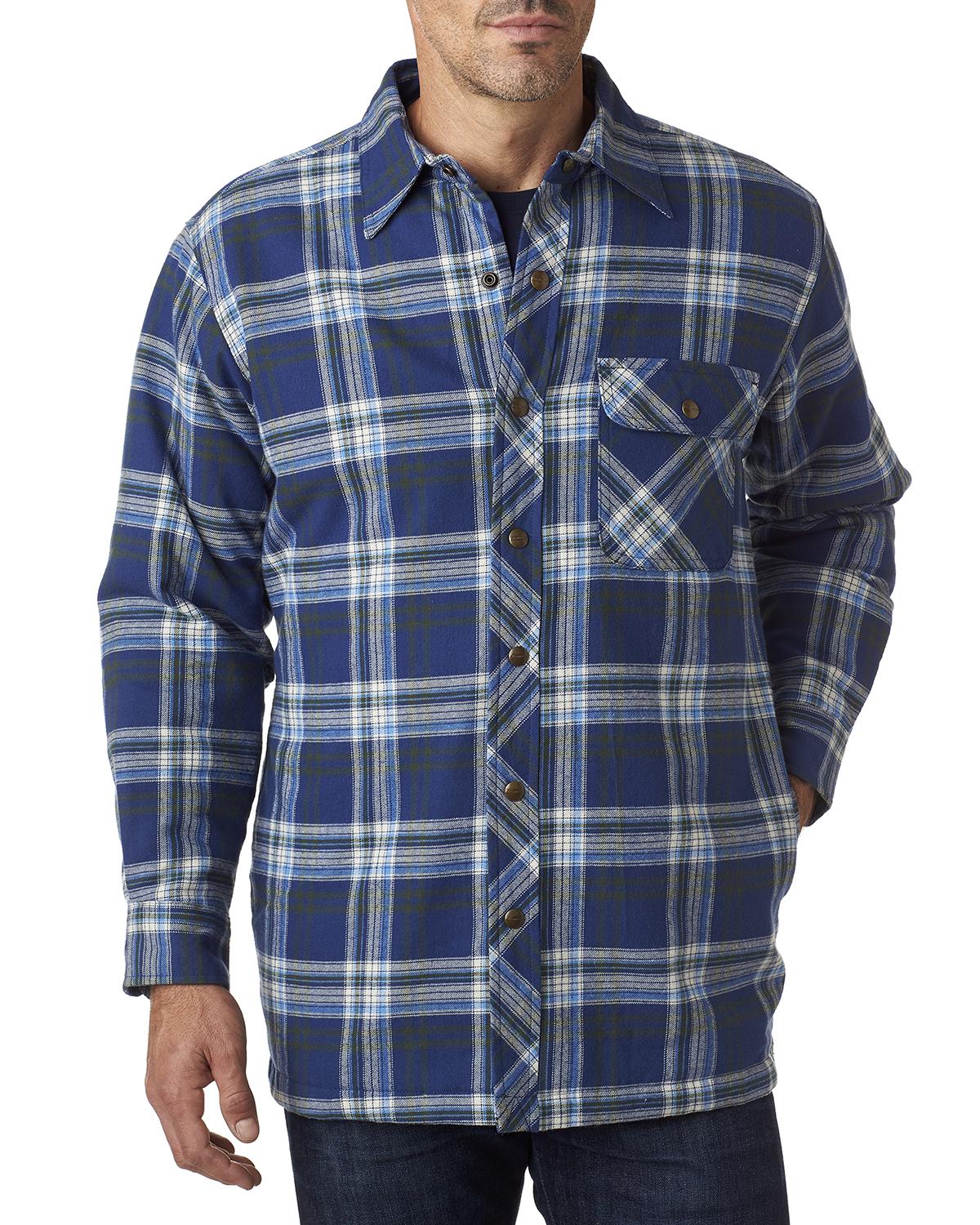 backpacker men's canvas shirt jacket with flannel lining