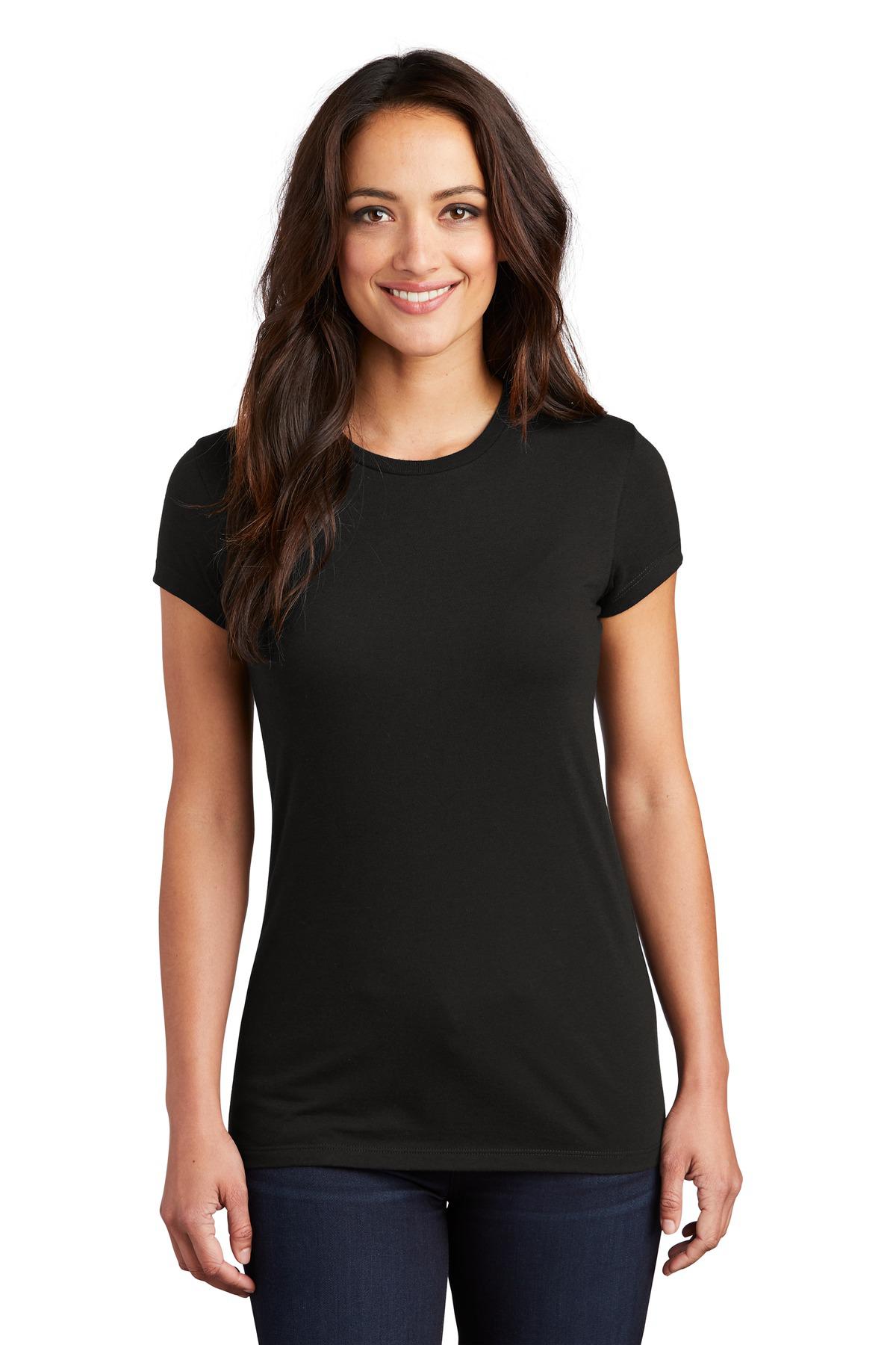 District DT155 Women's Fitted Perfect Tri Tee - Shirtmax