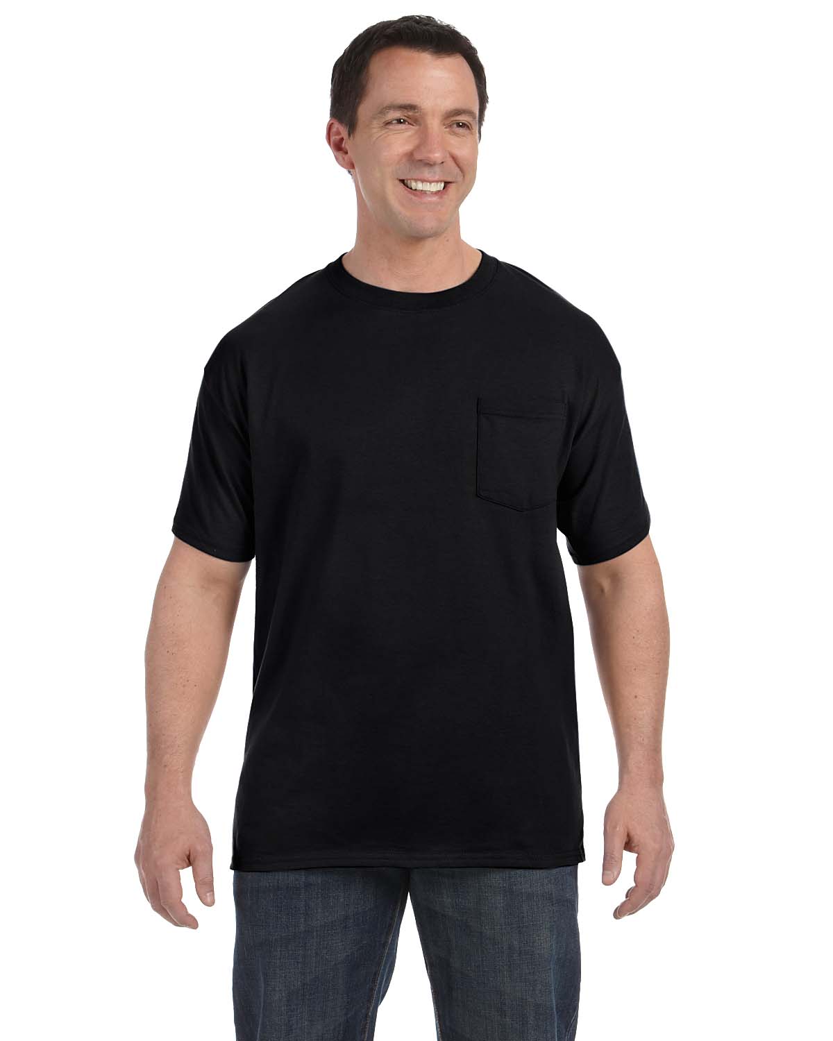 Hanes Mens Pocket T-Shirt 3 Pack Tagless !! 