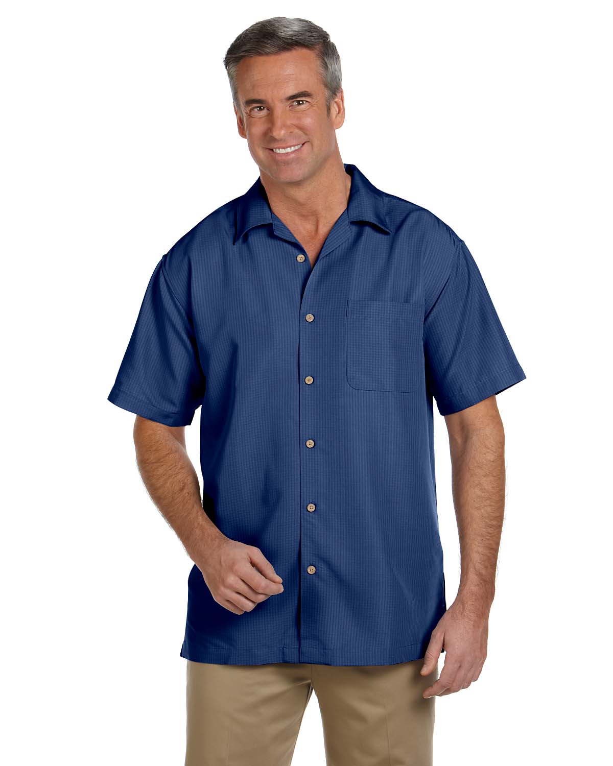 Download Harriton M560 Men's Barbados Textured Camp Shirt - Shirtmax