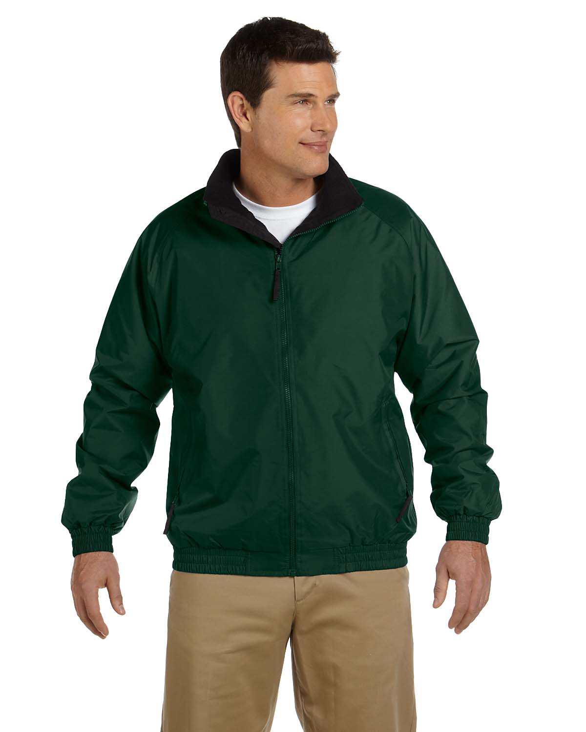 Harriton M740 Fleece-Lined Nylon Jacket - Shirtmax