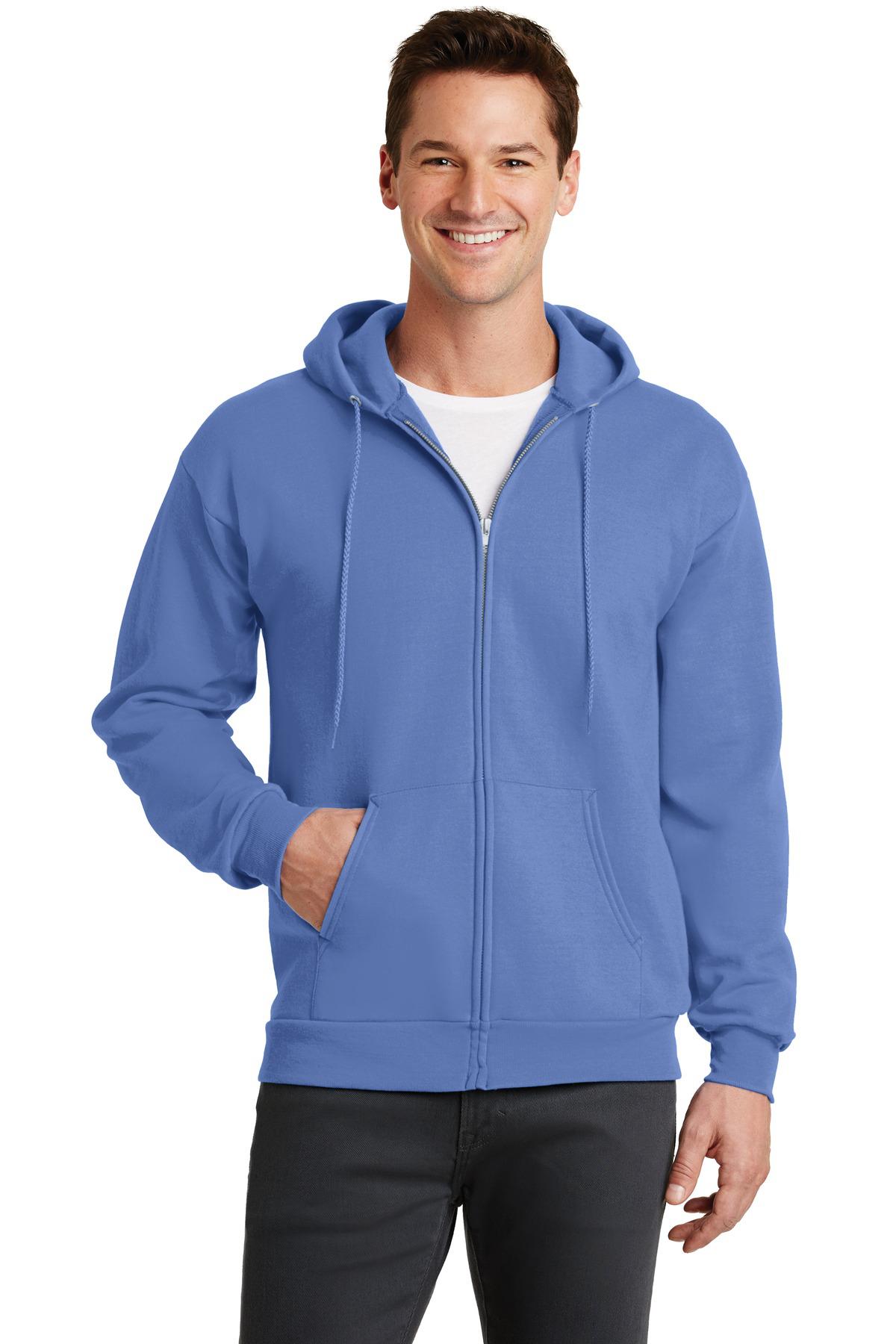 Port & Company Core Fleece Full-Zip Hooded Sweatshirt - PC78ZH Lime XL, Heavyweight Zip Hoodie