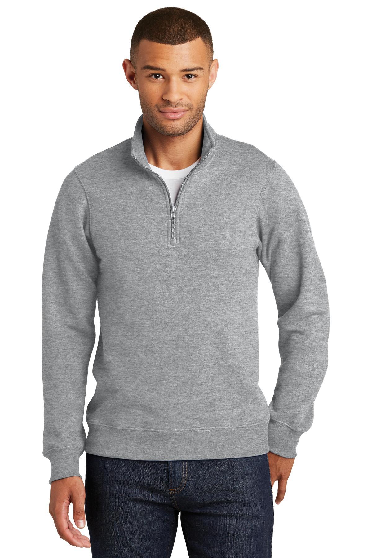 Port & Company PC850Q Fan Favorite Fleece 1/4-Zip Pullover Sweatshirt ...