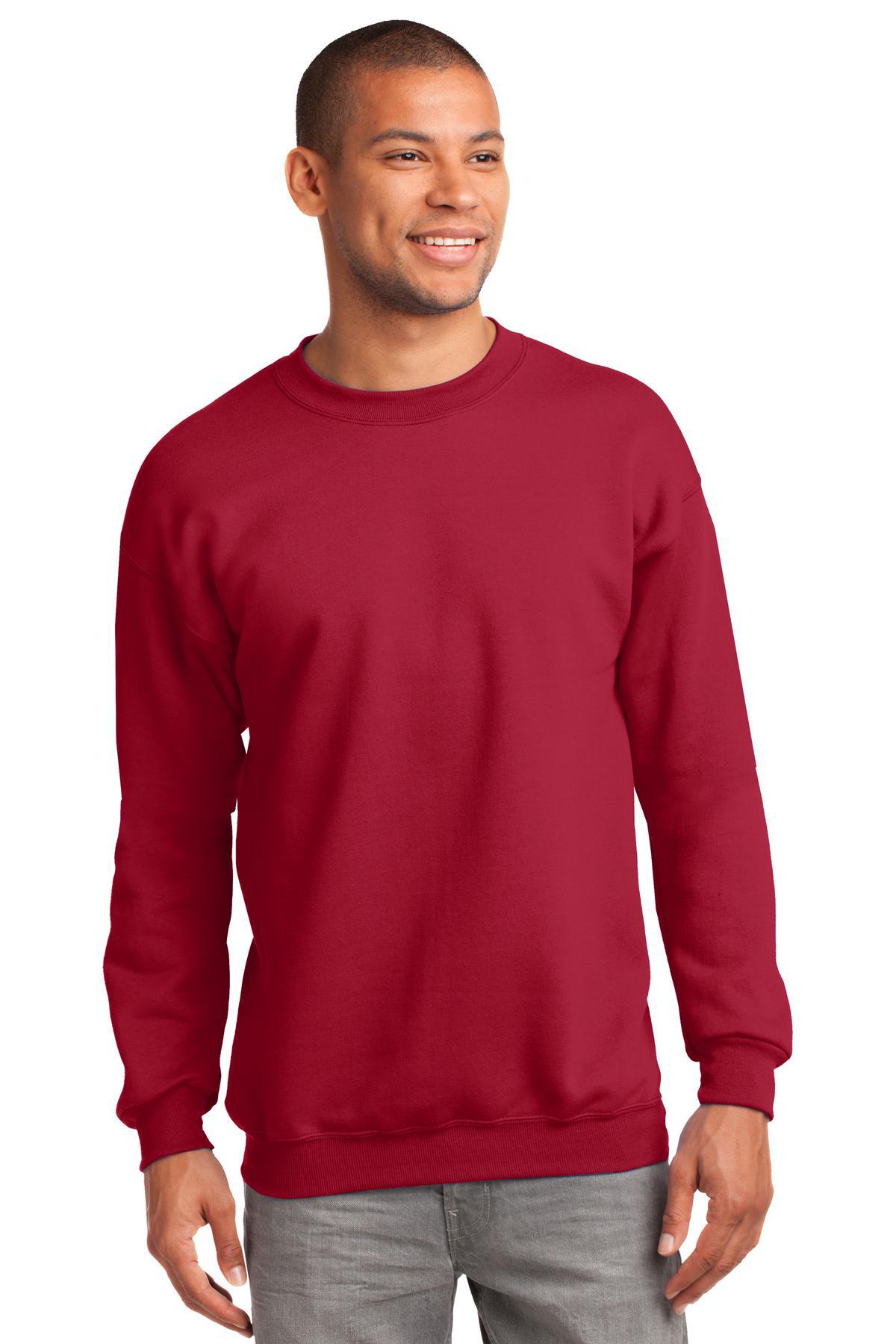 Port & Company Essential Fleece Crewneck Sweatshirt - PC90 Jet Black 2XL, 50/50 Poly-Cotton