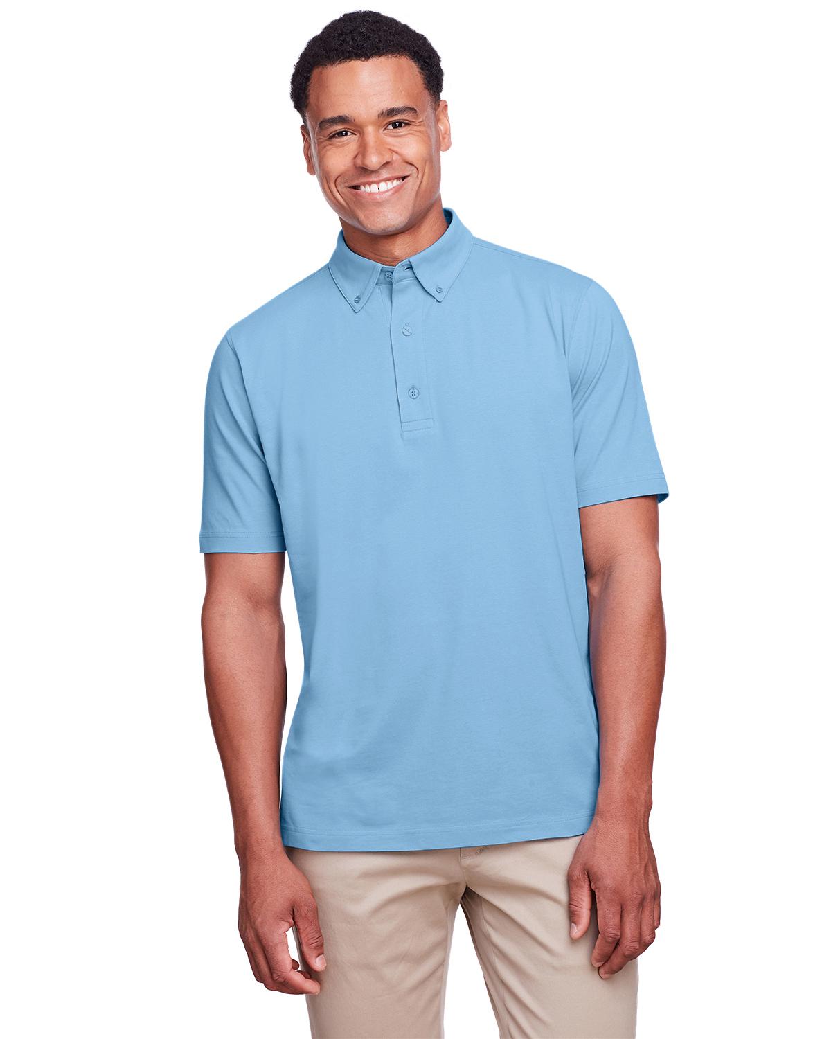 Devon & Jones DG20 CrownLux Performance Men's Plaited Polo - Dark Teal - 3XL