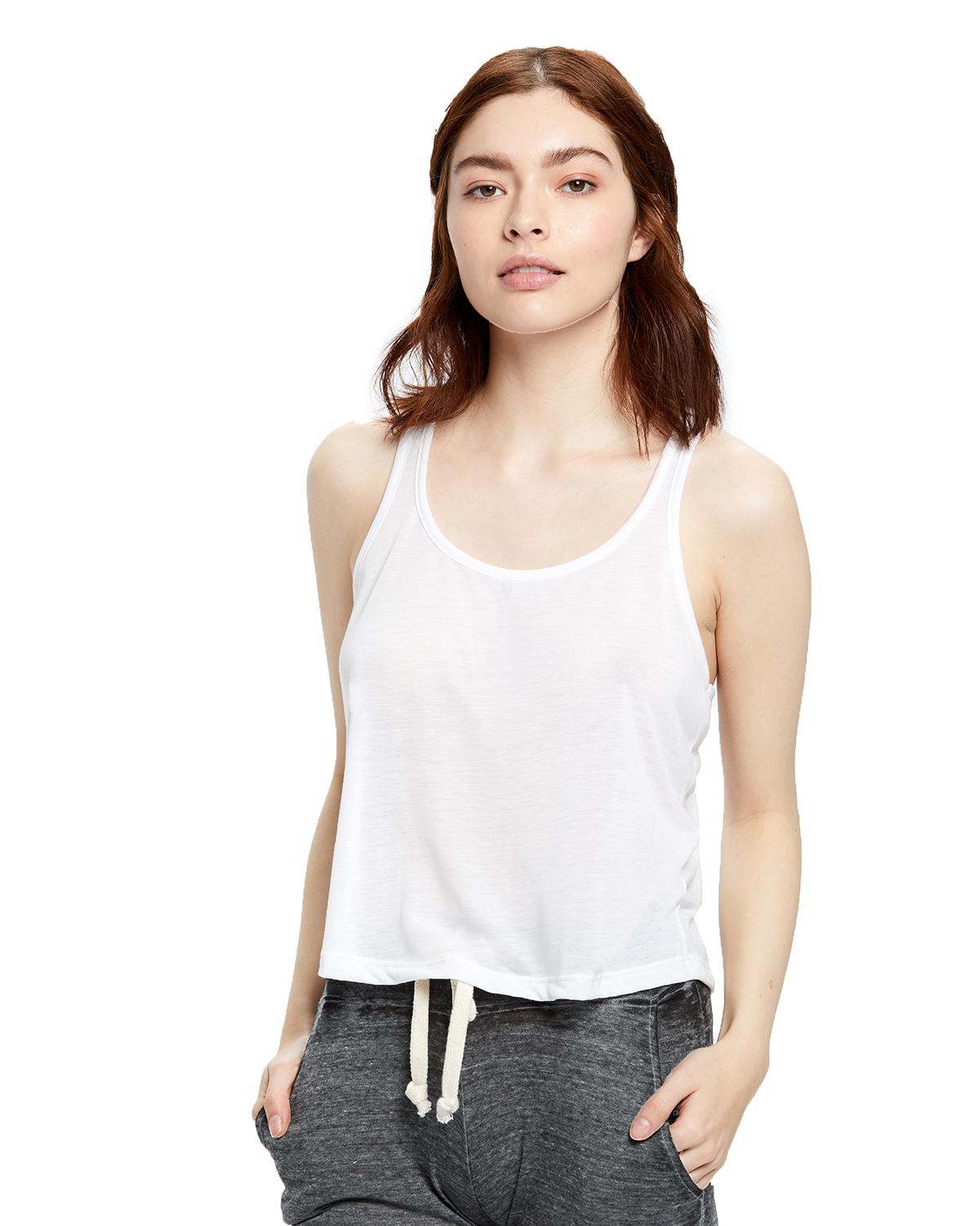 US Blanks US510 Ladies Sheer Cropped Racer Tank Shirtmax