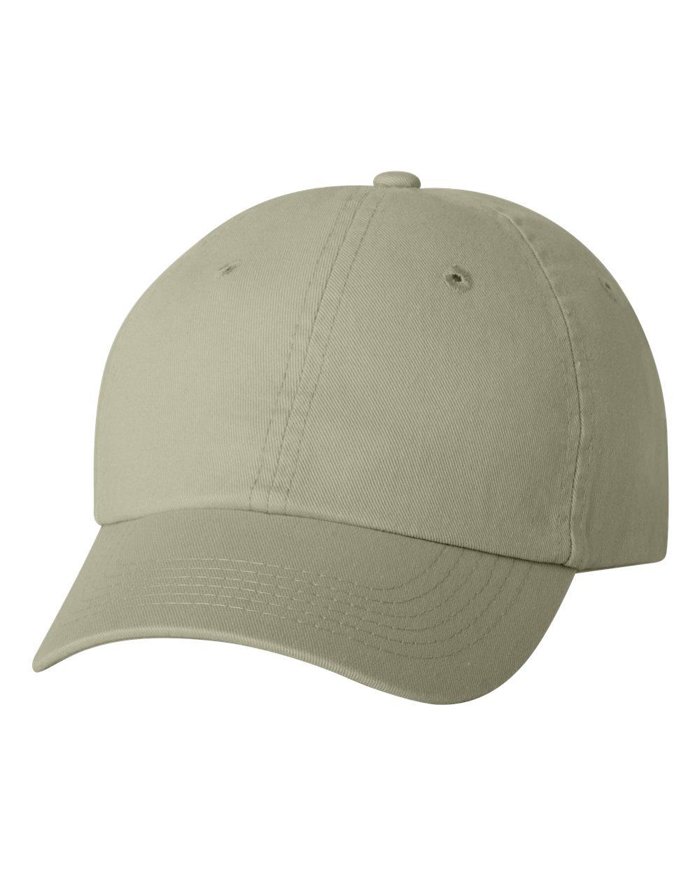 Valucap Dad Hat – Adjustable Low-Profile Bio-Washed Twill Cap In Pink (One Size Fits Most)