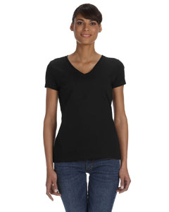 Ladies' 5 oz. HD Cotton™ V-Neck T-Shirt