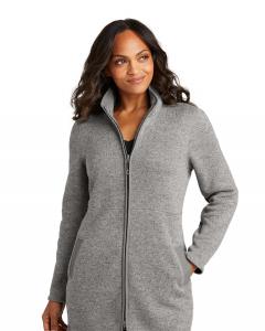 Ladies Arc Sweater Fleece Long Jacket