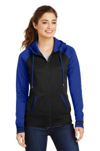 Ladies Sport-Wick Varsity Fleece Full-Zip Hooded Jacket