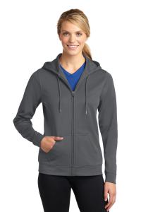 Ladies Sport-Wick Fleece Full-Zip Hooded Jacket