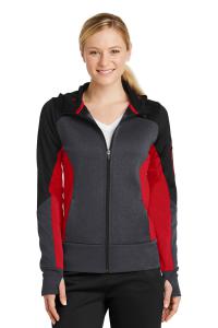 Ladies Tech Fleece Colorblock Full-Zip Hooded Jacket