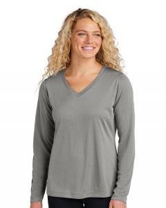 Ladies Long Sleeve PosiCharge Competitor V-Neck Tee