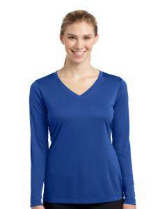 Ladies Long Sleeve PosiCharge Competitor V-Neck Tee