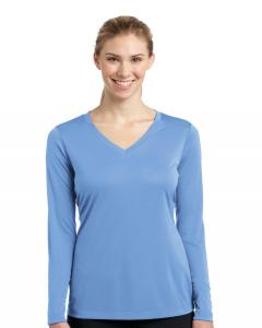 Ladies Long Sleeve PosiCharge Competitor V-Neck Tee