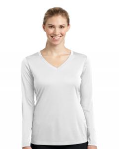 Ladies Long Sleeve PosiCharge Competitor V-Neck Tee