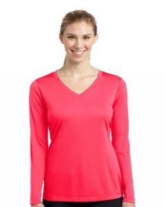 Ladies Long Sleeve PosiCharge Competitor V-Neck Tee