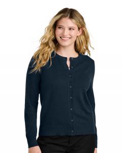 Women's Easy Care Crewneck Cardigan Sweater