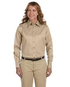 Ladies' Easy Blend™ Long-Sleeve Twill Shirt with Stain-Release