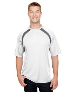 Men's Spartan Short Sleeve Color Block Crew Neck T-Shirt